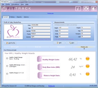 Screenshot 1 FitTrack pro