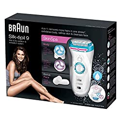 Braun Silk-épil 9 SkinSpa Epilierer 9-969e, weiß/türkis