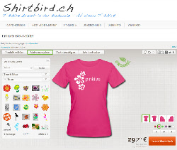 Shirtbird T-Shirts online gestalten