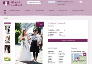 gebrauchtes Hochzeitskleid