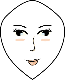 Gesichtsform diamanten