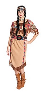 Karneval / Faschingkostüm - Indianerin