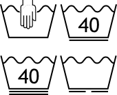 Pflegesymbol - Waschen - Details