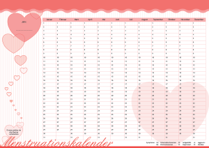 Menstruationskalender Candy-Herz "Erdbeer"