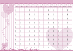 Menstruationskalender Candy-Herz "Zuckermaus"