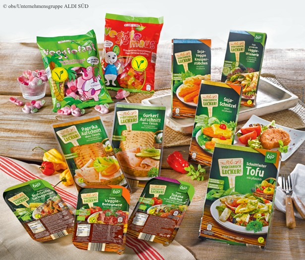 Das V-Label-Sortiment von ALDI SÜD