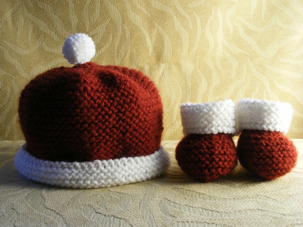 Strickanleitung: Baby-Santa-Mütze
