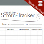 Stromtracker PDF Formular - Stromverbrauch erfassen, Verbrauch und Kosten eintragen und immer wissen, wie hoch am Ende des Jahres nach allen Abschlagszahlungen Nachforderungen oder Rückzahlungen sein werden