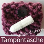 Tampontasche selber stricken mit Wolle