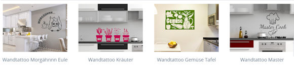 Wandtattoos für die Küche
