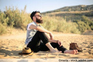 Man am Strand