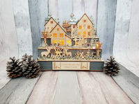 Personalisierte gravierte LED-Winter-Weihnachts Dekoration