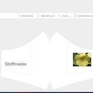 Stoffmaske individuell gestalten mit Vistaprint