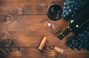 Wein und Weintrauben