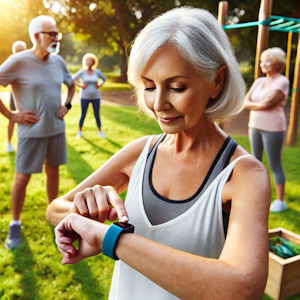 ältere frau fitness