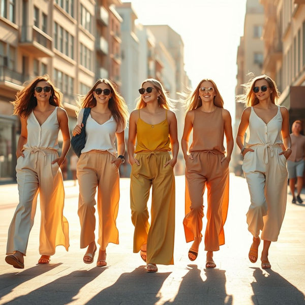 Frauen Sommer Hosen Stadt