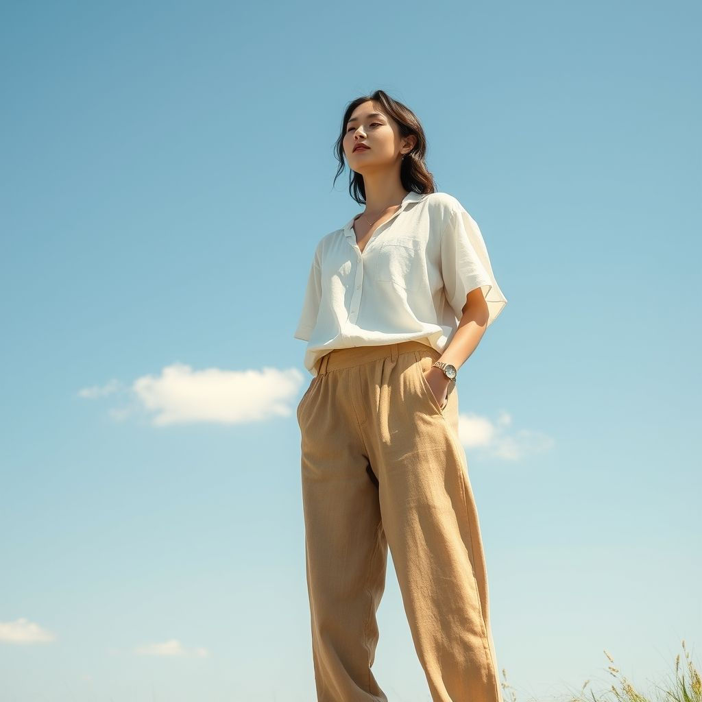 frau sommer leinenhose
