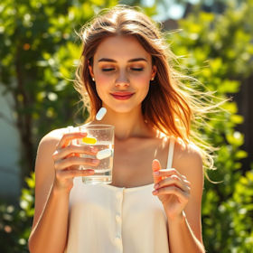 Elektrolyte vitamine wasser sommer frau