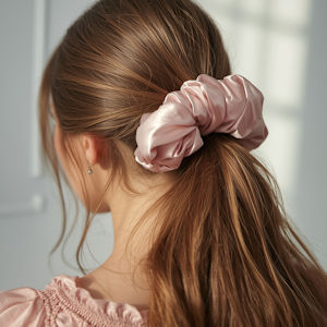 scrunchie haar styling