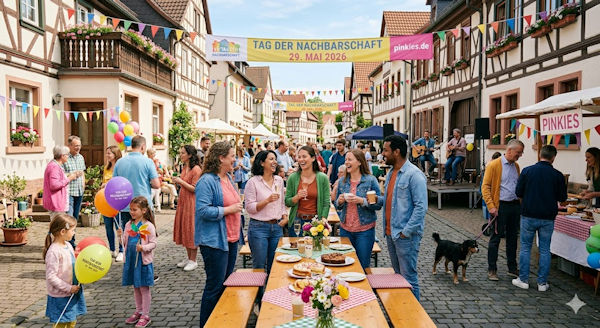 Nachbarn Freunde Stadt Fest